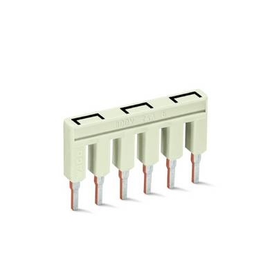 Electrical connector with six-pole terminal and white plastic housing, suitable for 800V and 2.4A applications.