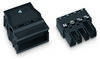 WAGO 770-114 Mains connector WINSTA MIDI Plug, straight Total number of pins: 4 25 A Black 25 pc(s)