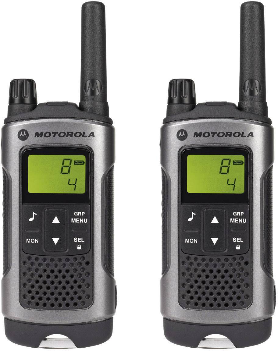 Радиостанция motorola t80, до 10 км, шумоподавл, 8 кан, брызгозащит., з/у в комплекте, комплект 2шт (5031753006235)
