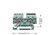 WAGO 870-826 Continuity 5 mm Pull spring Configuration: L Grey 100 pc(s)