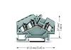 WAGO 281-631 Continuity 6 mm Pull spring Configuration: L Grey 100 pc(s)