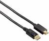 Hama DisplayPort / HDMI Adapter cable DisplayPort plug, HDMI-A plug 1.80 m Black 54594 gold plated connectors DisplayPort cable