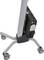 Sturdy stand with mounted computer housing. Suitable for mobile presentation or office equipment. Castors for easy transportation.