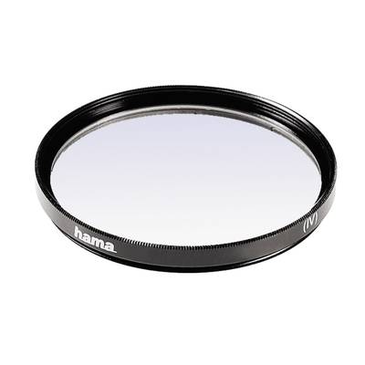 Round camera filter by Hama with a black frame, primarily used for protecting or enhancing photographic shots.