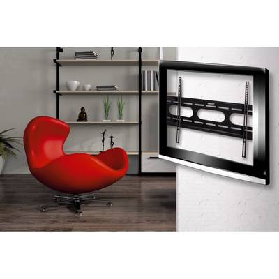 Hama FIX "Ultraslim" XL TV wall mount 94,0 cm (37") - 228,6 cm (90") Rigid Built-in level-7