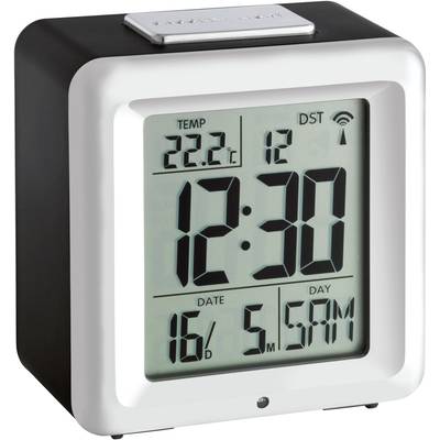Image of TFA Dostmann 60.2503 Radio Alarm clock Black-silver Alarm times 1