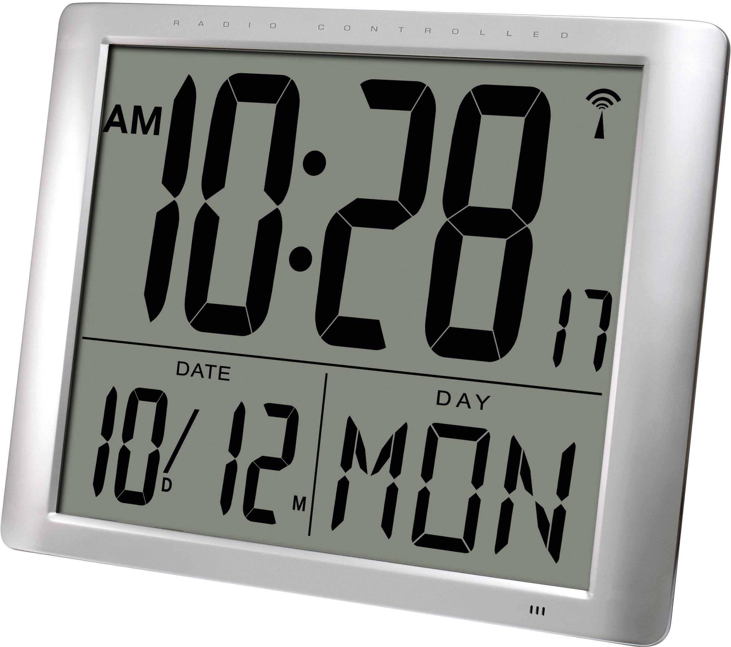 JUMBO LCD DCF ALARM DATE CLOCK from