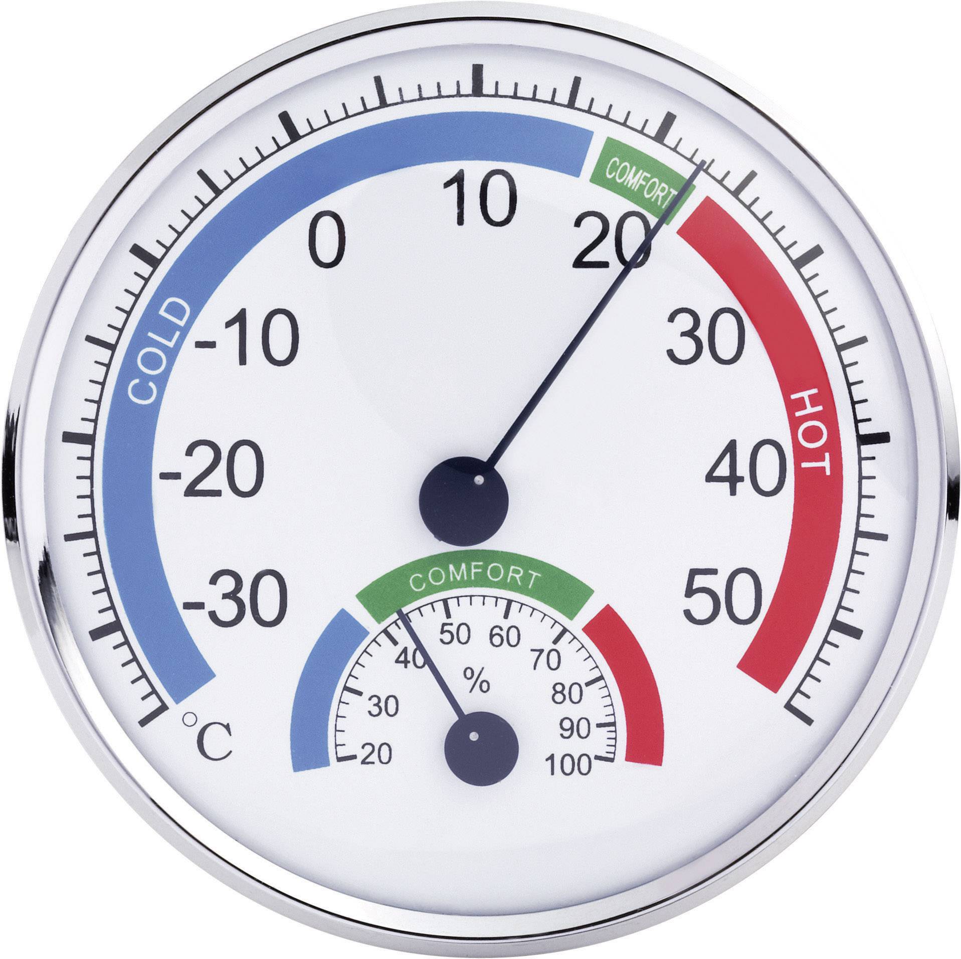 Th101e Analogue Thermometer   Hygrometer Comfortmeter