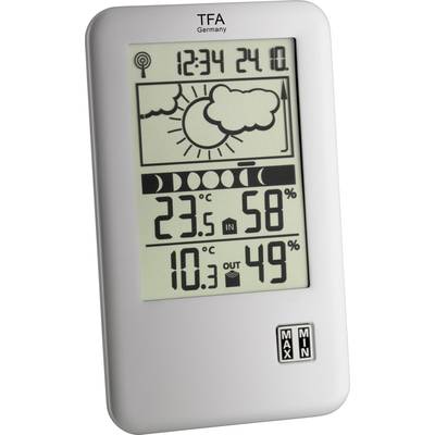 TFA Dostmann Neo Plus 35.1109 Wireless digital weather station Forecasts for 12 to 24 hours Max. number of sensors 1