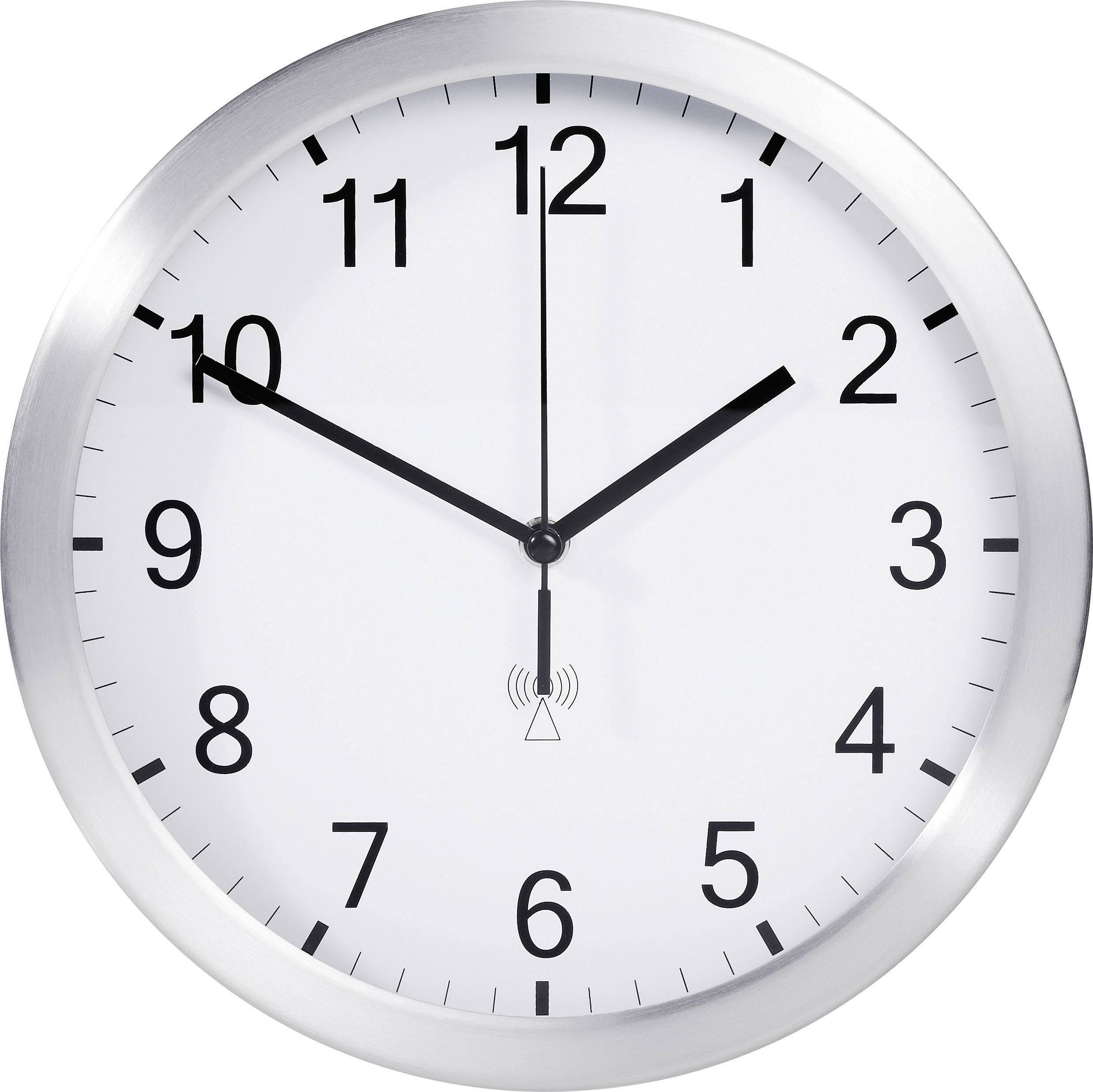 TFA Dostmann 98.1091.02 Radio Wall clock 25 cm x 40 mm Aluminium (matt)