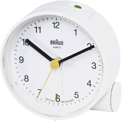 Image of Braun 66004 Quartz Alarm clock White Alarm times 1