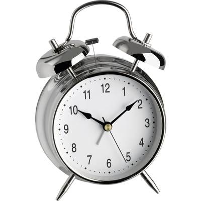 Image of TFA Dostmann 98.1043 Quartz Alarm clock Silver Alarm times 1