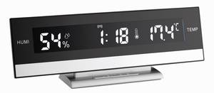 TFA Dostmann  60.2011  Quartz  Alarm clock  Black, Silver