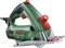 Electric circular hand saw with green and red casing and blue protective guard. Marked as 'Bosch PKS 16 Multi'.