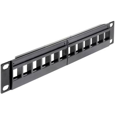   Delock  43259  12 ports  Network patch panel  254 mm (10")  Unequipped  1 U  