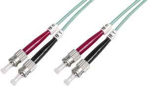 Digitus DK-2511-01/3 Fibreglass FO Cable [1x ST plug - 1x ST plug] 50/125 µ Multimode OM3 1.00 m