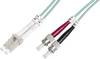Digitus DK-2531-01/3 Fibreglass FO Cable 1.00 m Turquoise [1x LC plug - 1x ST plug] 50/125 µ Multimode OM3