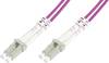 Digitus DK-2533-05-4 Fibreglass FO Cable 5.00 m Violet [1x LC plug - 1x LC plug] 50/125 µ Multimode OM4