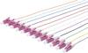 Digitus DK-25332-02-4 Fibreglass FO Cable 2.00 m White, Violet, Black, Turquoise, Red, Pink, Orange, Green, Grey, Yellow, Brown, Blue [1x LC plug - 1x Open cable ends] 50/125 µ Multimode OM4