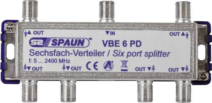 Spaun VBE 6 PD SAT splitter 6-way 