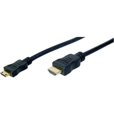 Digitus HDMI Cable HDMI-A plug, HDMI-Mini-C plug 2.00 m Black AK-330106-020-S gold plated connectors HDMI cable