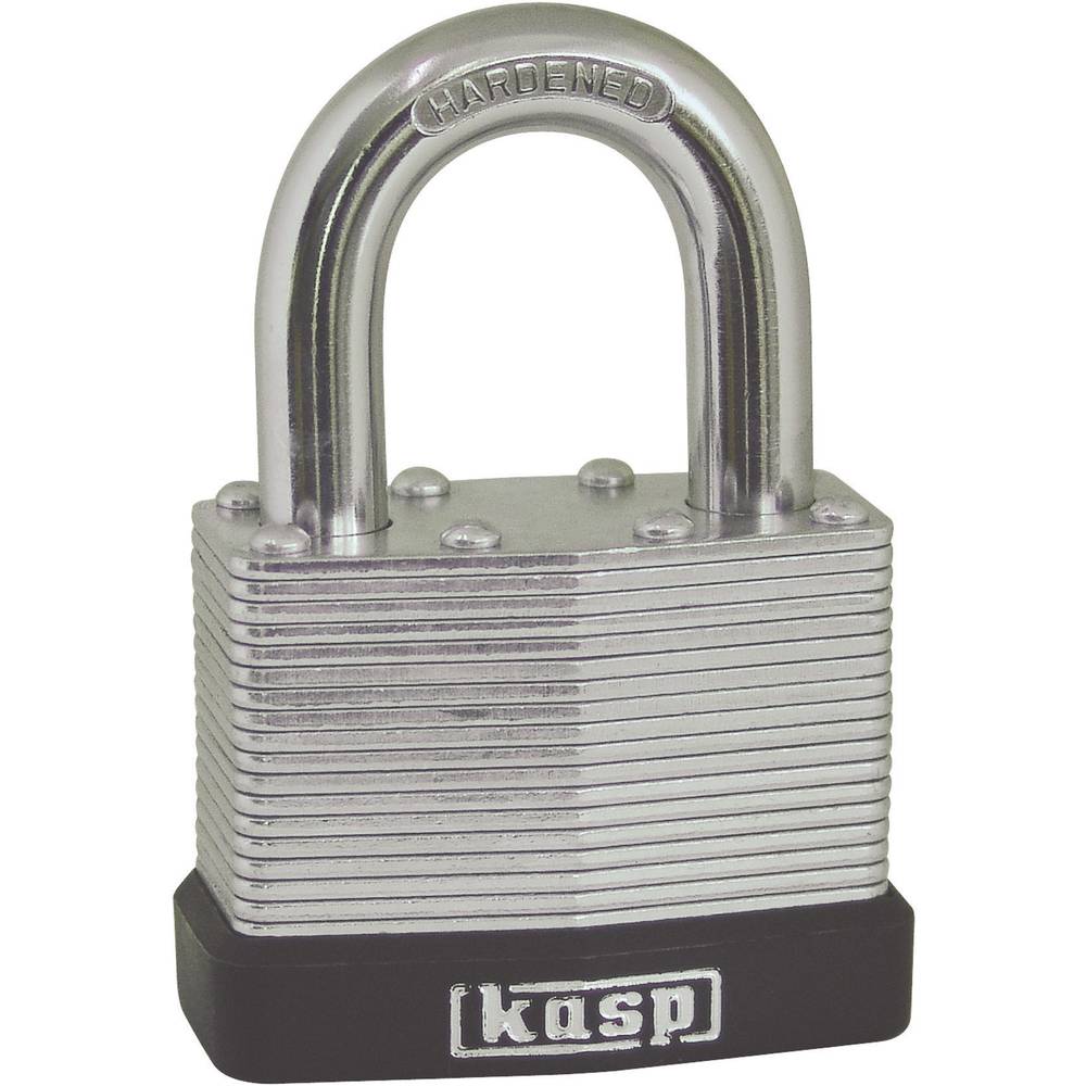 padlock 40 mm kasp k13040 silver key from conrad com