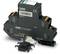 'Surge protection device by Phoenix Contact, model PT-IQ-1X2-24DC-PT, suitable for mounting on a DIN rail.'
