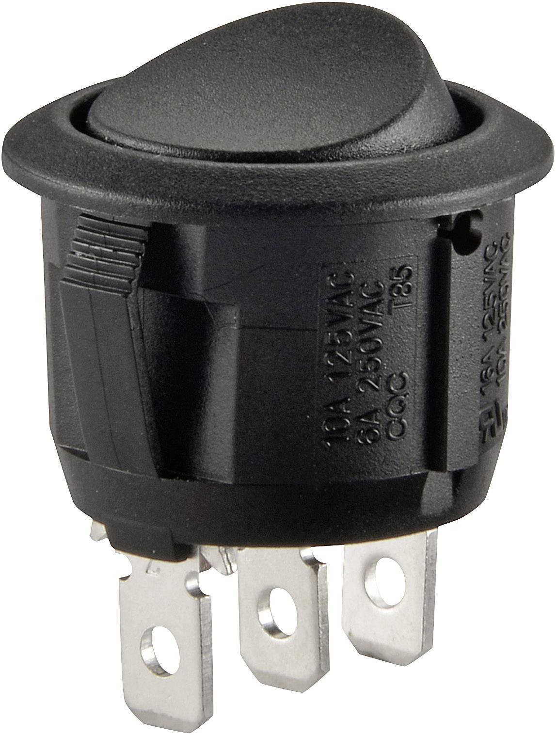 TRU COMPONENTS 700169 Toggle switch R13-112C B/B 250 V AC 6 A 1 x On/On latch 1 pc(s)