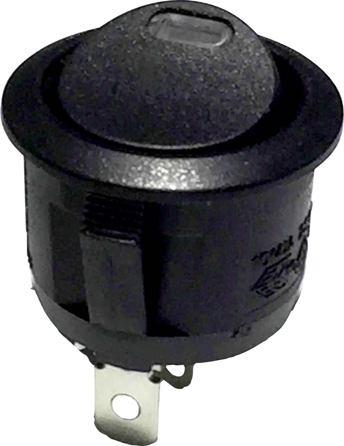 TRU COMPONENTS 700274 Toggle switch R13-112L B/B RED 3V 250 V AC 6 A 1 x Off/On latch 1 pc(s)