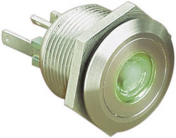 Bulgin MPI001/28/GN MPI001/28/GN Tamper-proof pushbutton 24 V DC 0.05 A 1 x Off/(On) momentary Green (Ø x L) 22 mm x 32.7 mm IP66 1 pc(s)