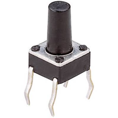 Weltron T604 T604 Pushbutton 24 V DC 0.05 A 1 x Off/(On) momentary  (L x W x H) 6 x 6 x 9.5 mm  1 pc(s) 