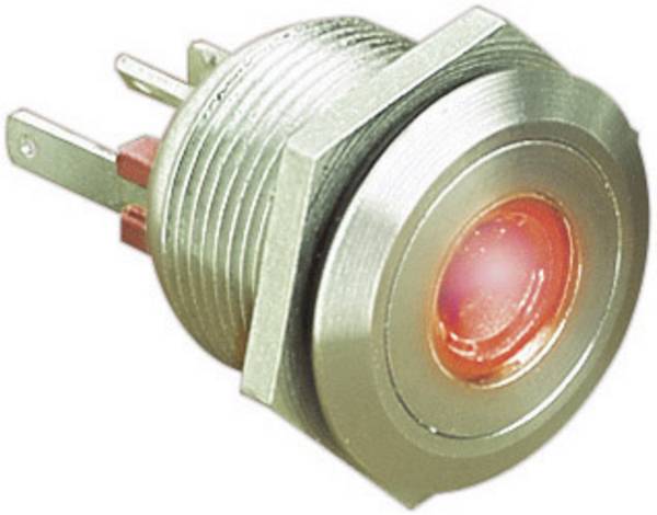 Bulgin MPI001/28/RD MPI001/28/RD Tamper-proof pushbutton 24 V DC 0.05 A 1 x Off/(On) momentary Red (Ø x L) 22 mm x 32.7 mm IP66 1 pc(s)