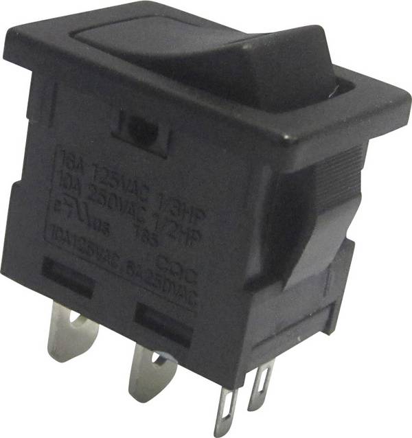 TRU COMPONENTS 1587517 Flip switch TC-R13-66L-02 250 V AC 6 A 1 x Off/On  latch 1 pc(s)