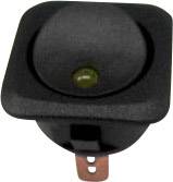 TRU COMPONENTS 1587565 Car toggle switch TC-R13-203L-SQ YELLOW 12 V DC 25 A 1 x Off/On latch 1 pc(s)