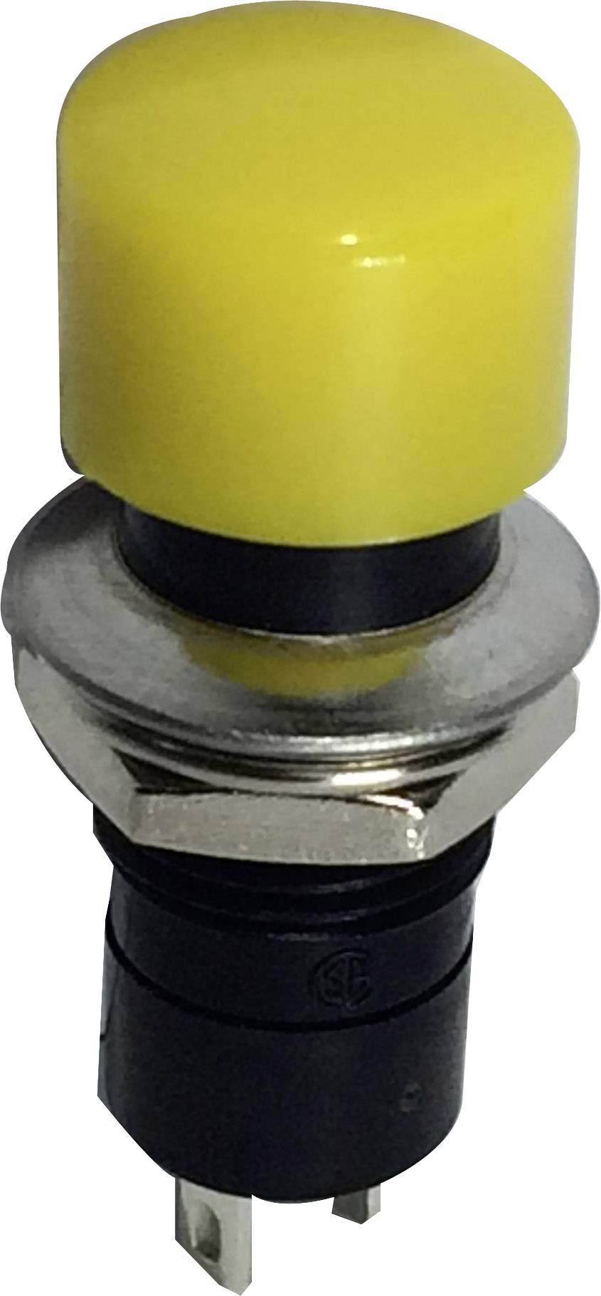 TRU COMPONENTS 1587708 TC-R13-40A-05YL Pushbutton 250 V AC 1.5 A 1 x Off/(On) momentary 1 pc(s)