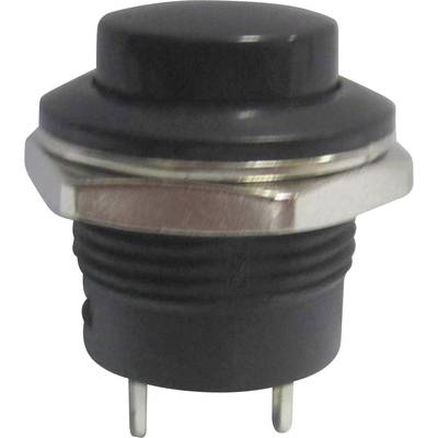 TRU COMPONENTS 1587737 TC-R13-507A-05BK Pushbutton 250 V AC 3 A 1 x Off/(On) momentary    1 pc(s) 
