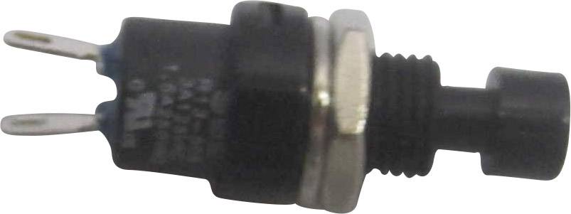 TRU COMPONENTS 1587745 TC-R13-509A-05BK Pushbutton 250 V AC 1.5 A 1 x Off/(On) momentary 1 pc(s)