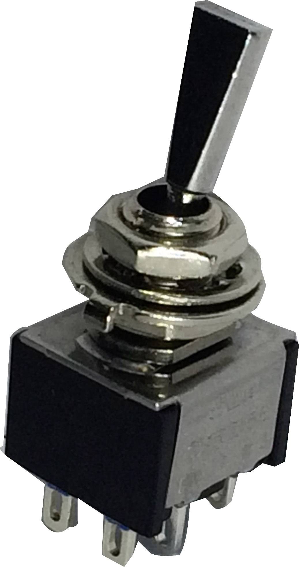 TRU COMPONENTS 1587784 TC-TA202F1 Toggle switch 250 V AC 3 A 2 x On/On latch 1 pc(s)