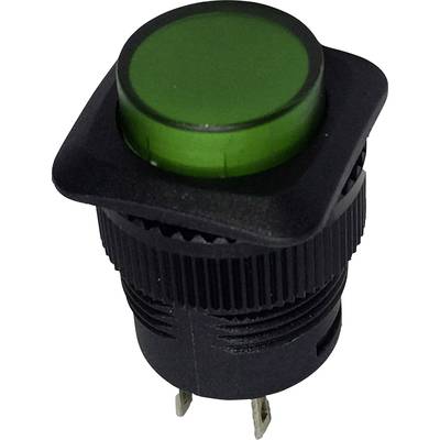 TRU COMPONENTS 1587810 TC-R13-508A-05GN Pushbutton 250 V AC 1.5 A 1 x Off/(On) momentary    1 pc(s) 