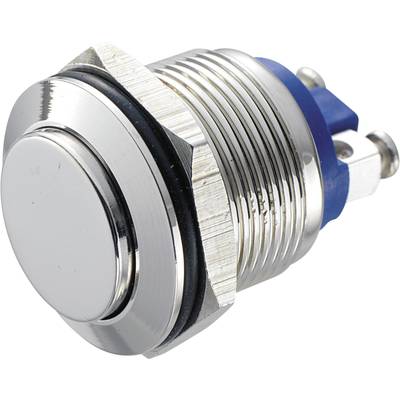 TRU COMPONENTS GQ 19H-N Tamper-proof pushbutton 48 V DC 2 A 1 x Off/(On) momentary   IP65 1 pc(s) 