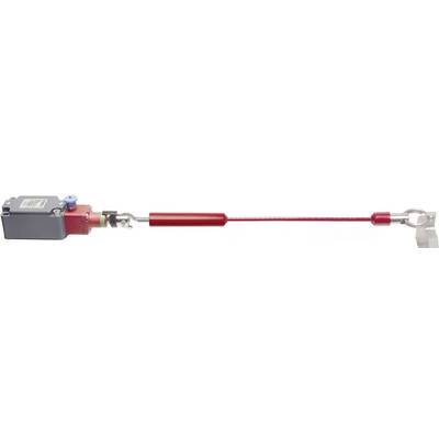'Single switch with pull cord function and emergency stop option in red, rectangular shape, suitable for industrial applications.'