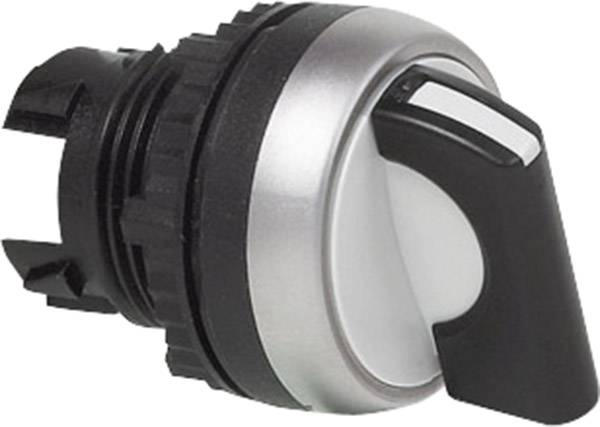 BACO BAL21KE03 L21KE03 Selector button Front ring (PVC), chrome-plated Black 1 x 90 ° 1 pc(s)