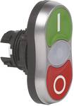 BACO L61QB21 Double head pushbutton Front ring (PVC), chrome-plated Green, Red 1 pc(s)