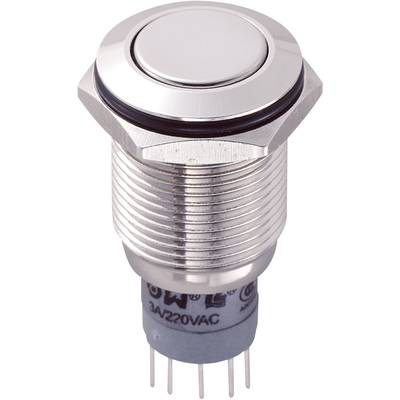 TRU COMPONENTS 701931 LAS2GQF-22/N/P Tamper-proof pushbutton 250 V AC 3 A 2 x On/(On) momentary    1 pc(s) 