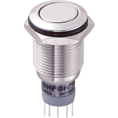 TRU COMPONENTS 701967 LAS2GQF-22Z/S/P Tamper-proof pushbutton 250 V AC 3 A 2 x On/On latch   IP67 1 pc(s) 