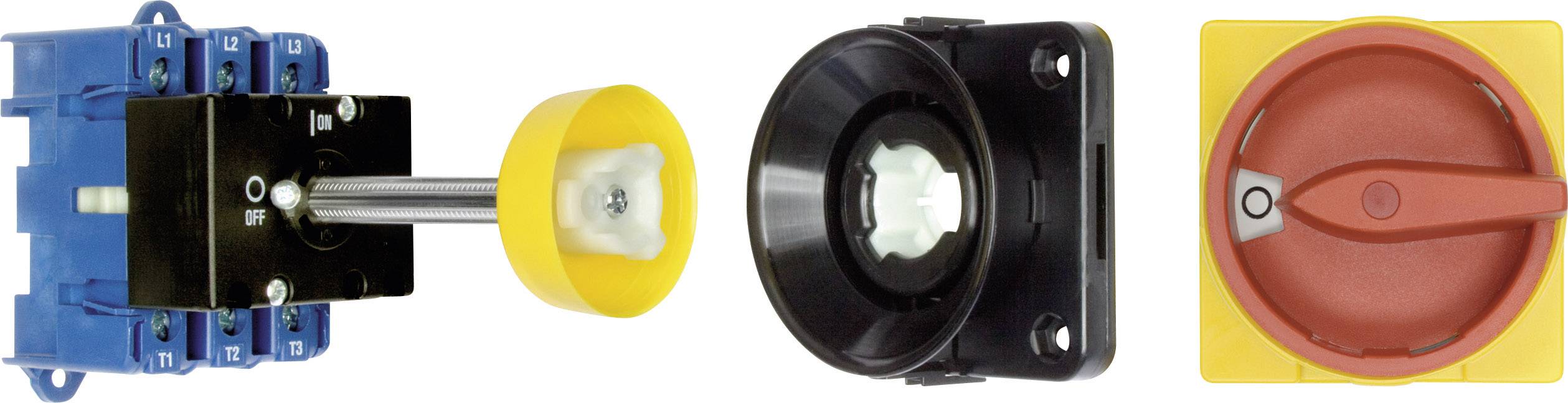 Kraus & Naimer KG125 T203/09 VE Isolator switch + door interlock 125 A 1 x 90 ° Red, Yellow 1 pc(s)