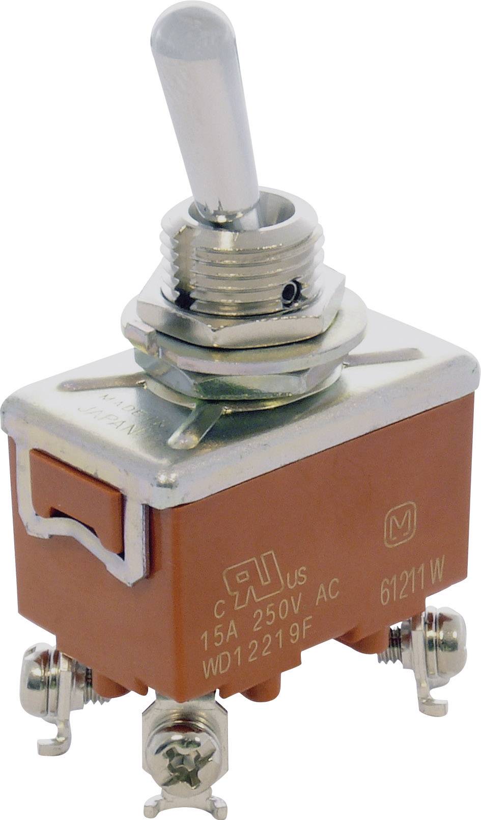 Panasonic T215KSULCSAFJ T215KSULCSAFJ Toggle switch 250 V AC 15 A 2 x Off/On latch 1 pc(s)