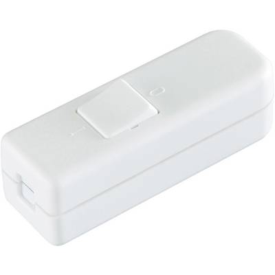 A rectangular, white rocker switch with 'I' markings for On and 'O' markings for Off.