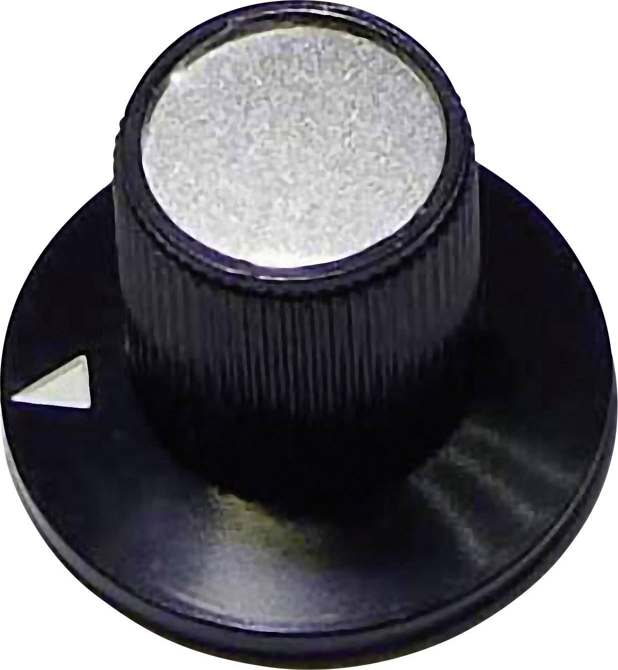 TRU COMPONENTS 23/12 Control knob Black (Ø x H) 23 mm x 17 mm 1 pc(s)