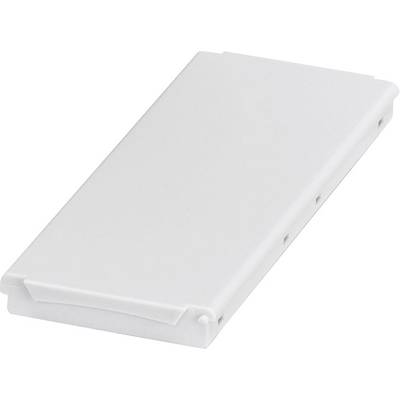 White plastic casing, closed.